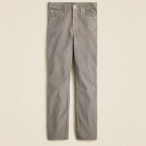 J.Crew High Rise Vintage Slim-Straight Leg Corduroy Pants, Gray, 26 NWT